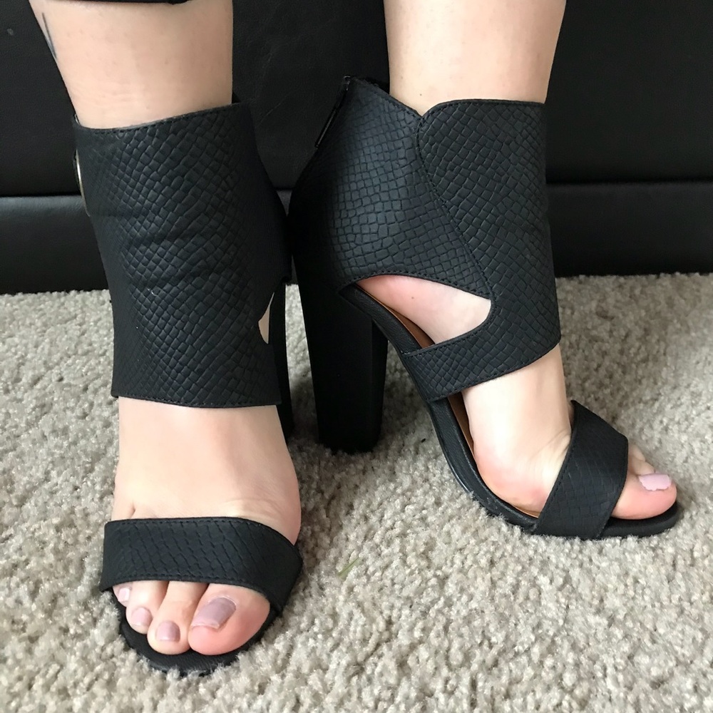 Boutique open toe booties